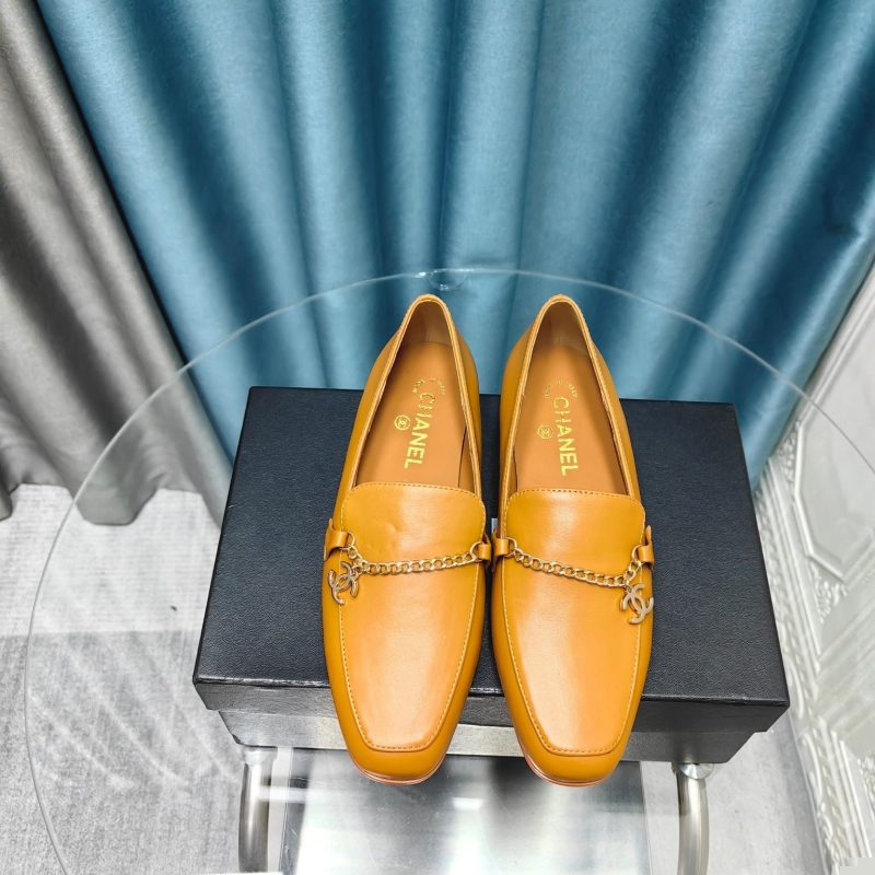Ch*el leather shoes